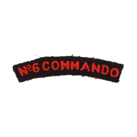 N°6 Commando Embroideread shoulder Title