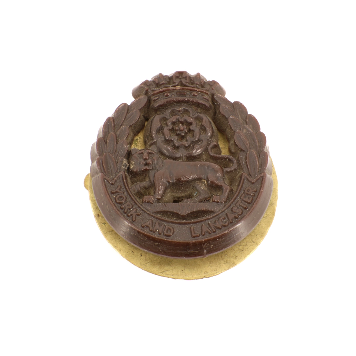 Cap badge "Economique" York And Lancaster Regiment