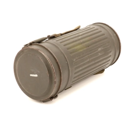 German gas mask canister  camouflaged 1940