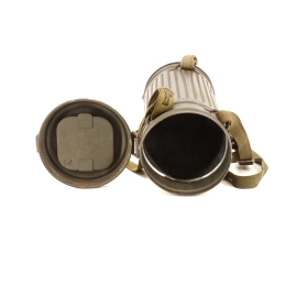 German gas mask canister  camouflaged 1940