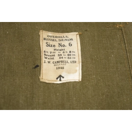 Blouson Denim Pattern 40 British Army 1945