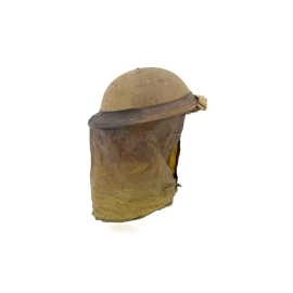 Helmet MKII British 1940 & Anti-gas Curtain Type 1