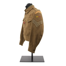 Battledress Royal Armoured Corps - Identifié "S. Walker"