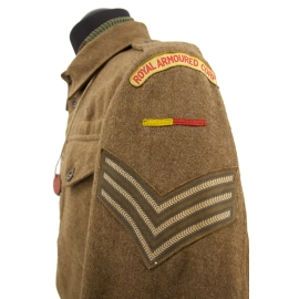 Battledress Royal Armoured Corps - Identified "S. Walker"