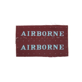 Paire d'Insignes "Airborne" Strip Imprimés