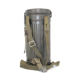 Boitier de masque  anti-gaz  Wehrmacht Camouflé 1940