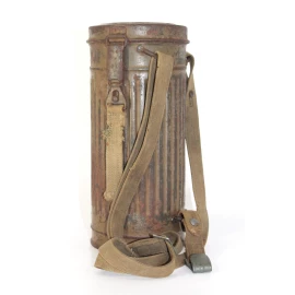 Boitier de masque anti-gaz Wehrmacht Camouflé 1940