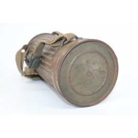 Camouflaged gas mask canister 1940