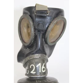 Camouflaged gas mask canister 1940