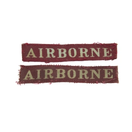 Paire d'Insignes "Airborne" Strip Imprimés