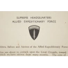 Message Général Dwight D Eisenhower