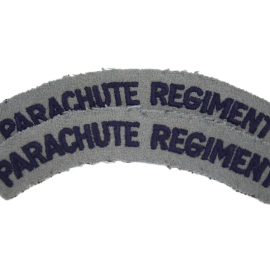 Pair Titles Parachute Regiment Printed