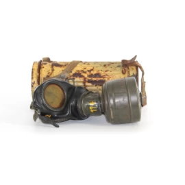 Boitier de masque anti-gaz Wehrmacht Camouflé 1940