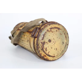 Camouflaged gas mask canister 1940