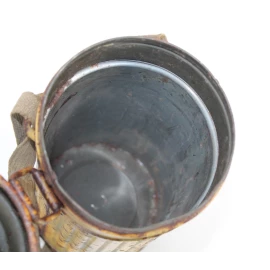 Boitier de masque anti-gaz Wehrmacht Camouflé 1940