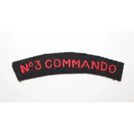 N°3 Commando Title British Army