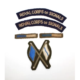 Ensemble insignes  Royal Corps of Signals British Army