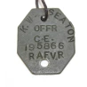 Pair of  K.W. Seaton RAF identity plates