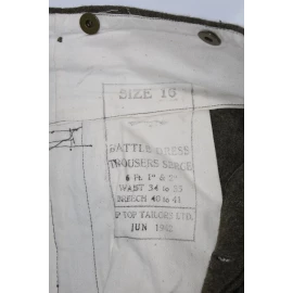 Pantalon Pattern 37 Canadien 1942