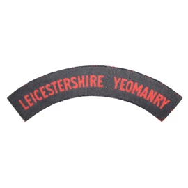 Title Leicestershire Yeomanry British Army