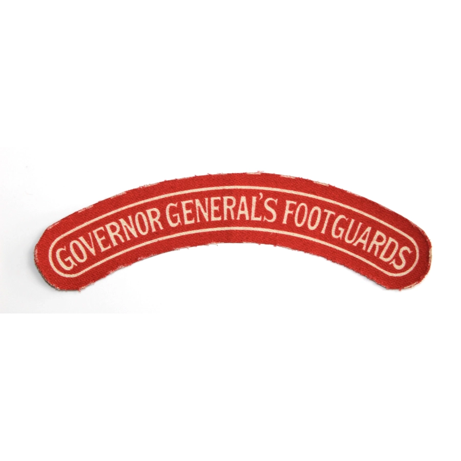Title Governor General's Footguards Canadien