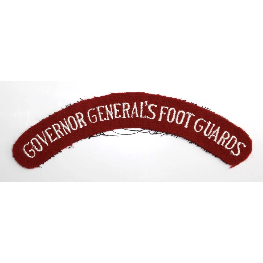 Title Governor General's Footguards Canadian