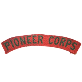 Title Pioneer Corps British Army