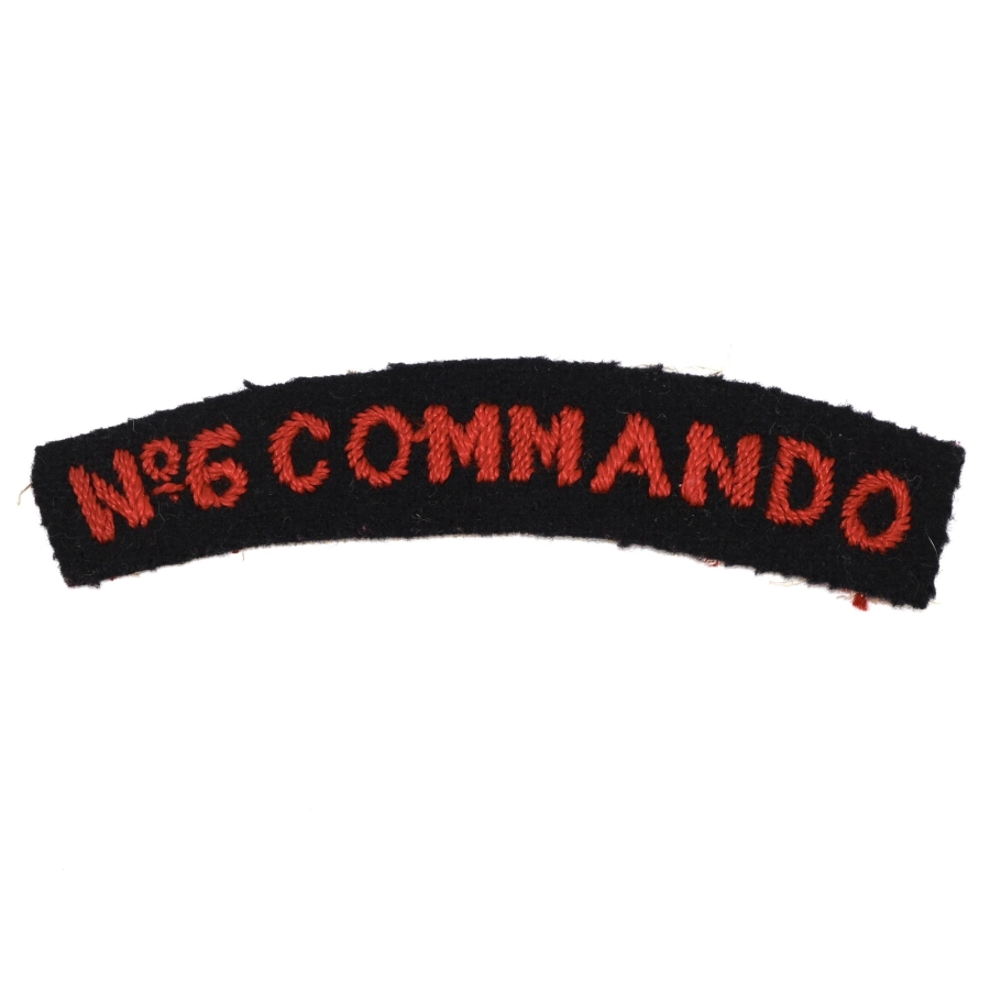 N°6 Commando Embroideread shoulder Title