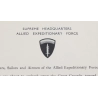 Message Général Dwight D Eisenhower